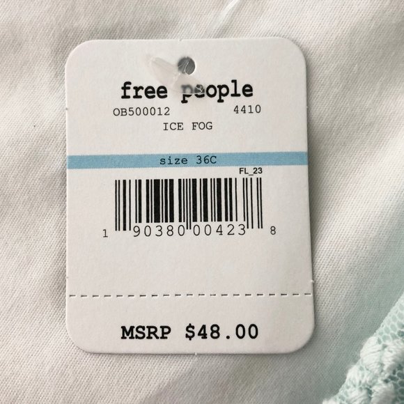 New Free People Daydreamer Ice Fog Lace Bra - Picture 14 of 14